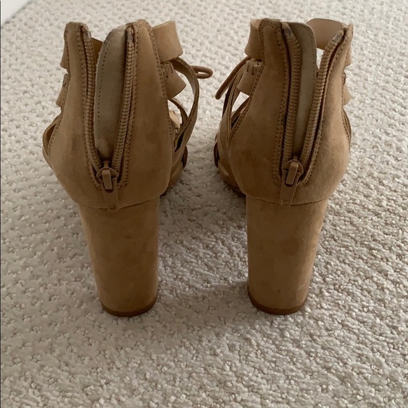 Nude suede wedges - Picture 5 of 6